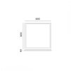 Ramka 63mm do panelu LED 60x60 klik Kobi